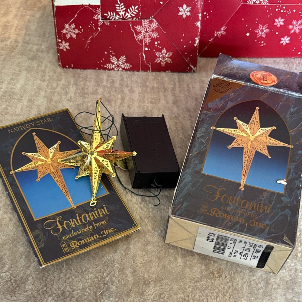 Fontanini Nativity Star Ornament - Gold